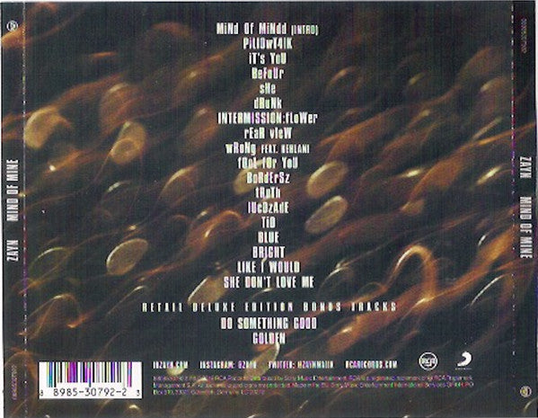 ZAYN (3) : Mind Of Mine (CD, Album, Dlx)