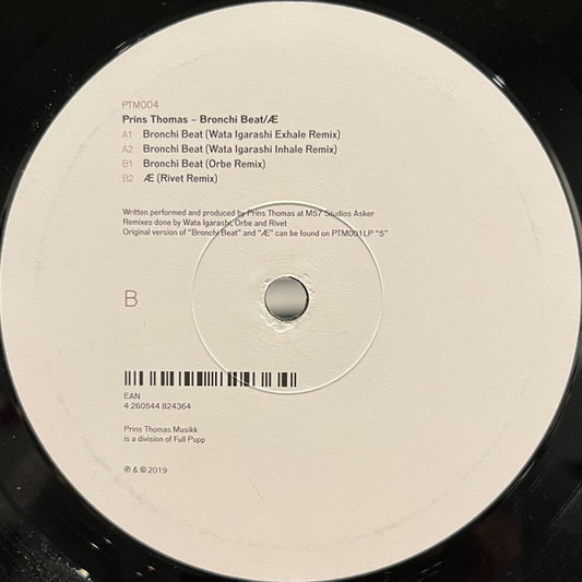 Prins Thomas - Bronchi Beat/Æ - 12" Vinyl EP - New