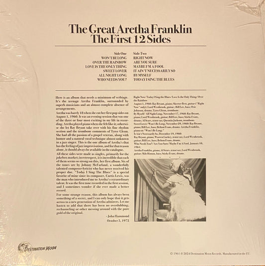 The Great Aretha Franklin - The First 12 Sides (Ltd) - LP - New