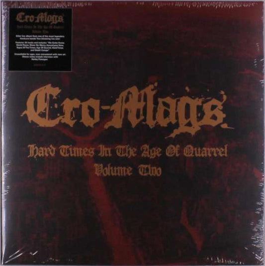 Cro-Mags - Hard Times In The Age Of Quarrel Vol. 2 - 2LP - New